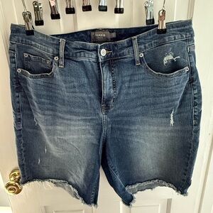 Torrid Distressed Bermuda Shorts
